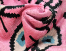 Canvello Luxury Pink Evil Eye Pillow for Couch| 16 x 24 in (40 x 60 cm)