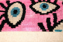 Canvello Luxury Pink Evil Eye Pillow for Couch| 16 x 24 in (40 x 60 cm)
