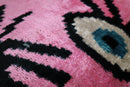 Canvello Luxury Pink Evil Eye Pillow for Couch| 16 x 24 in (40 x 60 cm)