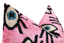 Canvello Luxury Pink Evil Eye Pillow for Couch| 16 x 24 in (40 x 60 cm)