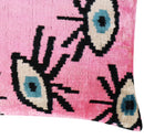 Canvello Luxury Pink Evil Eye Pillow for Couch| 16 x 24 in (40 x 60 cm)