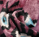 Canvello Luxury Pink Purple Evil Eye Pillow for Couch - 16x16 inch