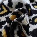 Canvello Luxury Tiger Print Black Gold Throw Pillow with Down Insert