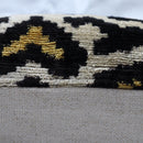 Canvello Luxury Tiger Print Black Gold Throw Pillow with Down Insert