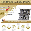 Canvello Luxury Tiger Print Black Gold Velvet Silk Pillow - 16X24 in
