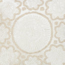 Canvello Naples Embroidered Pillow, Ivory/Beige
