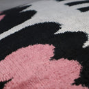Canvello Pink Black White  Pillows With Luxury Decorative Cover - 16x16 in