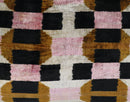 Canvello Pink Brown Handmade Silk Velvet Pillow, Organic Veg Dyed, Down/Feather Filled, 16"x12", 16"x24"