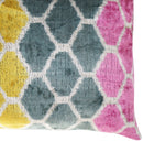 Canvello Pink Gold Gray Hexagon Pillows For Couch - 16x24 in