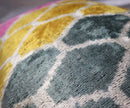 Canvello Pink Gold Gray Hexagon Pillows For Couch - 16x24 in