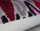 Canvello Pink Gray Handmade 16x24 Silk Velvet Pillow, Organic Veg Dyed, Down/Feather Filled