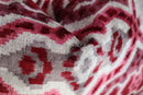 Canvello Pink Gray Handmade 16x24 Silk Velvet Pillow, Organic Veg Dyed, Down/Feather Filled