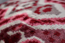 Canvello Pink Gray Handmade 16x24 Silk Velvet Pillow, Organic Veg Dyed, Down/Feather Filled