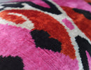 Canvello Pink Orange Handmade 16x24 Silk Velvet Pillow, Organic Veg Dyed, Down/Feather Filled