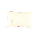 Canvello Red White Designer Ikat Velvet Throw Pillow - 16" X 24"