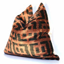 Canvello Silk Velvet Black Decorative Pillows - 20 x 20 in (50 x 50 cm)