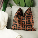 Canvello Silk Velvet Black Decorative Pillows - 20 x 20 in (50 x 50 cm)