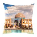 Canvello Silkroad Architecture Isfahan Throw Pillow - 16' X 16'
