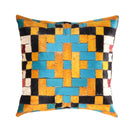 Canvello Silkroad Tile Velvet Pillow 16' X 16'