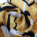 Canvello Soft Velvet Silk Gold Bkack Couch Cushion with Fown Insert - 16x24
