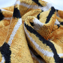 Canvello Soft Velvet Silk Gold Bkack Couch Cushion with Fown Insert - 16x24