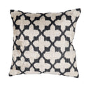 Canvello Throw Back Blavk & White Cushion For Sofa | 16 x 16 in (40 x 40 cm)