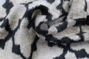 Canvello Throw Back Blavk & White Cushion For Sofa | 16 x 16 in (40 x 40 cm)