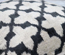Canvello Throw Back Blavk & White Cushion For Sofa | 16 x 16 in (40 x 40 cm)