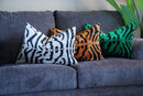 Canvello Tiger-Print Decorative Throw Pillows Sets | 16x24 in | Set of 3