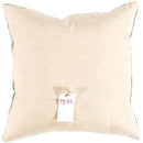 Canvello Turkish blue beige Silk Ikat pillow - 20" X 20"