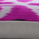 Canvello Turkish Ikat Pink Silk Pillow - 16"X16"