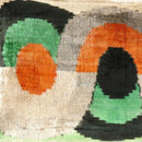 Canvello Turkish Multi colors Velvet Ikat pillow - 16'' X 24''