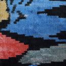 Canvello Velvet Abstract Square Pillow with Down Insert - 18x18 in