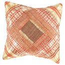 Canvello Vintage Design Sari Silk Square Pillow - 16" X 16"