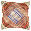 Canvello Vintage Design Sari Silk Square Pillow - 16" X 16"