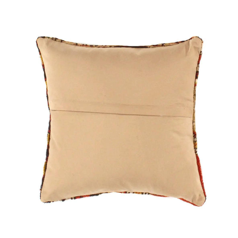 Canvello Vintage Hand Knotted Rust Throw Pillow