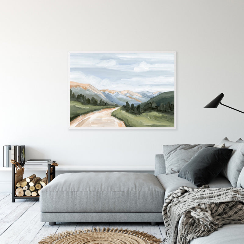 "Canyon Ridge Road I" Art Print