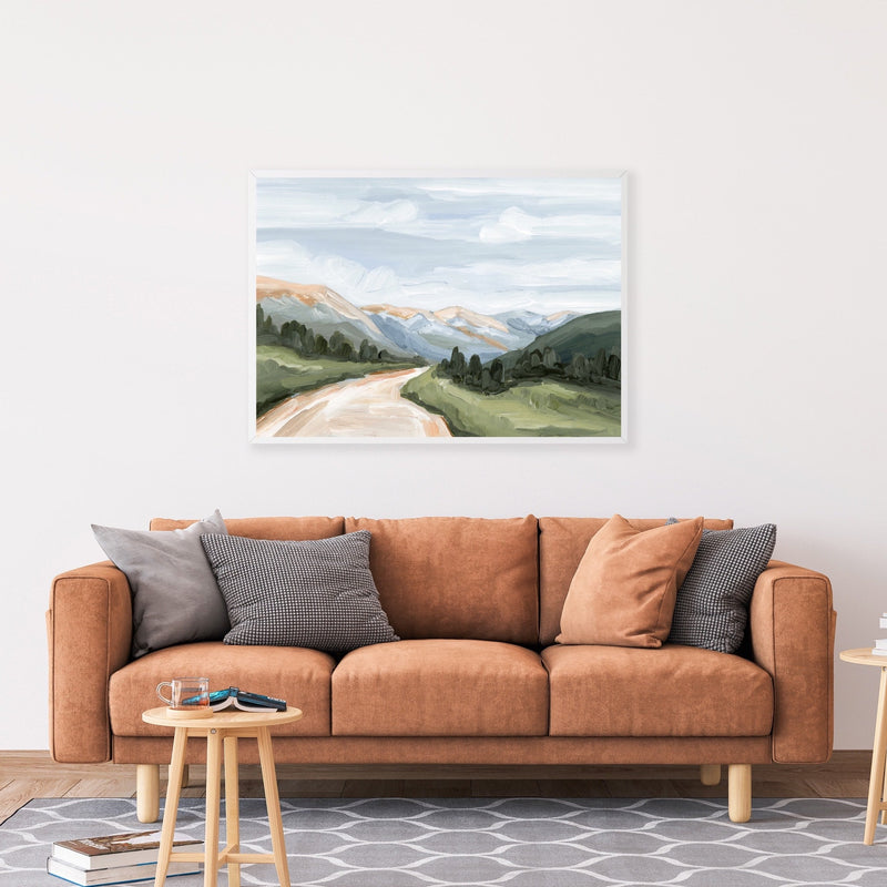 "Canyon Ridge Road I" Art Print