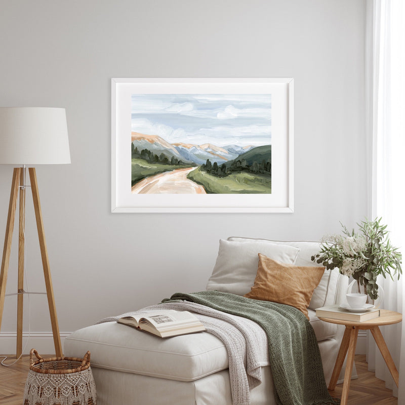 "Canyon Ridge Road I" Art Print