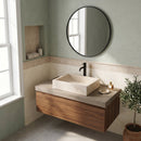 Cappuccino Beige Marble Rectangular Vessel Sink - 21.5"x18"x5" - Honed