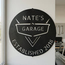 Custom Metal Wall Art - Personalized Classic Car Garage Plaque