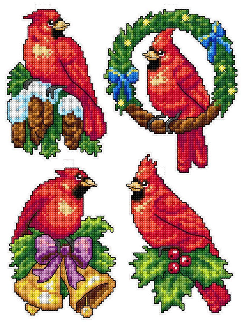 "Cardinals" 106CS Counted Cross-Stitch Kit