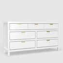 Carmel 7-Drawer Dresser, Neutral Cappuccino
