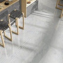 Carrara Blanco Polished Marble Look Porcelain Tiles 24x48