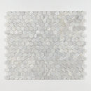 Carrara T Honed Hexagon Marble Mosaics 10 3/8x12