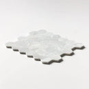 Carrara T Honed Hexagon Marble Mosaics 10 3/8x12