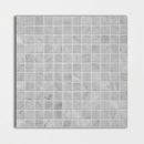 Carrara T Honed 1x1 Marble Mosaics 12x12