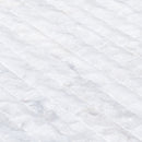 Carrara White 4"xFree Length Split-face Natural Marble Wall Tile - Belair Collection angle closeup view