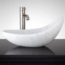 Turkish Marble Handcrafted Asymmetric Vessel Sink Polished 14x22