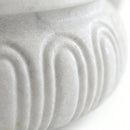 Carrara White Marble Ornate Round Vessel Sink - 17"x17"x6" - Honed
